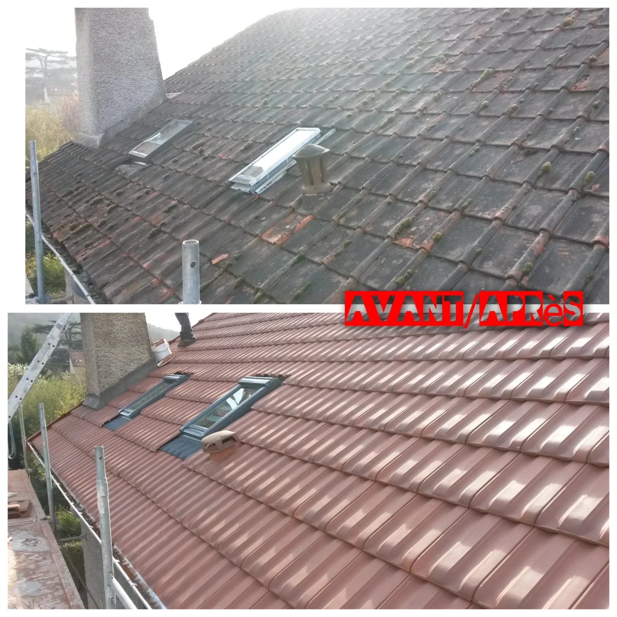 Démoussage toiture à Herblay-sur-Seine